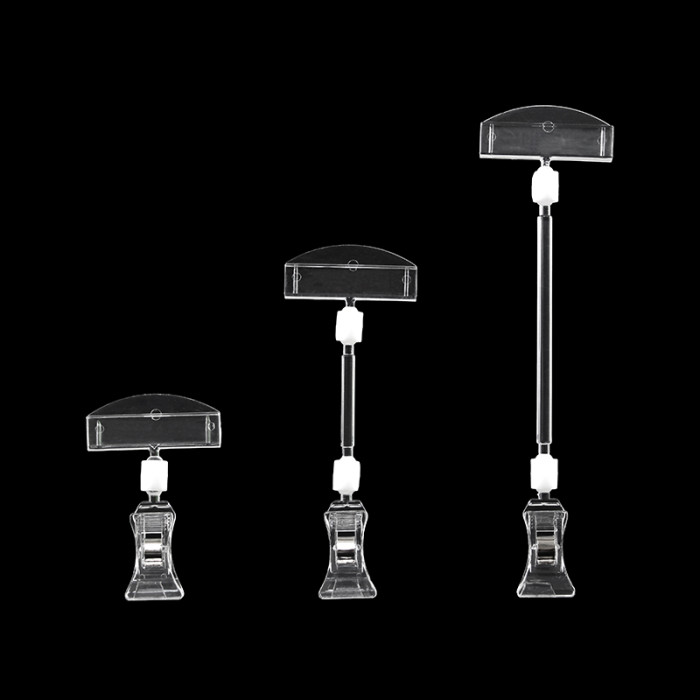 JU-7 Rotatable POP Sign Holder Clip | Advertising Clip | Price Tag Clips | for Retail Display