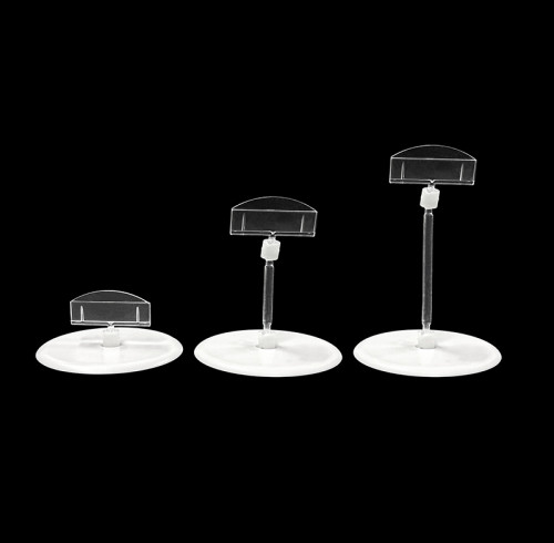 JU-9 Rotatable POP Sign Holder Clip | Advertising Clip | Price Tag Clips | with Round Base