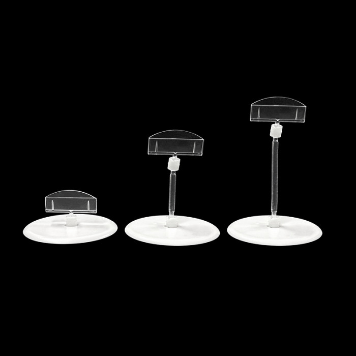 JU-9 Rotatable POP Sign Holder Clip | Advertising Clip | Price Tag Clips | with Round Base