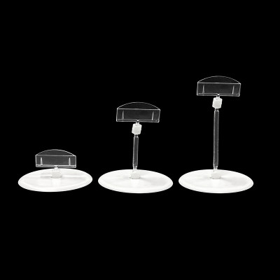 JU-9 Rotatable POP Sign Holder Clip | Advertising Clip | Price Tag Clips | with Round Base