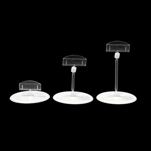 JU-9 Rotatable POP Sign Holder Clip | Advertising Clip | Price Tag Clips | with Round Base