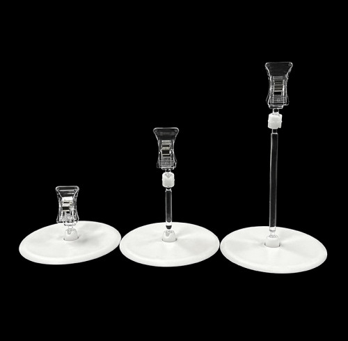 JU-10 Rotatable POP Sign Holder Clip | Advertising Clip | Price Tag Clips | with Round Base