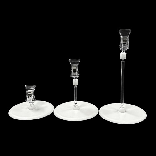 JU-10 Rotatable POP Sign Holder Clip | Advertising Clip | Price Tag Clips | with Round Base