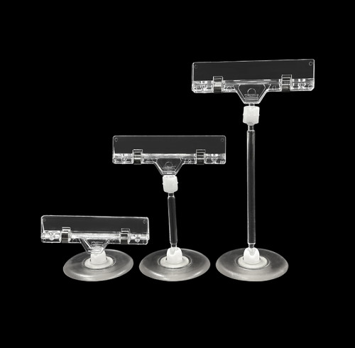 JU-11 Rotatable POP Sign Holder Clip | Advertising Clip | Price Tag Clips | with Round Base