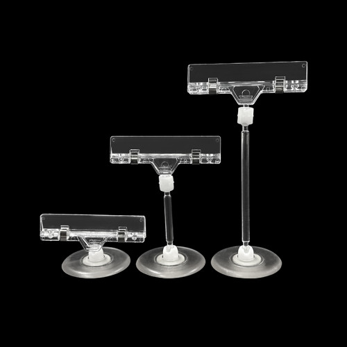 JU-11 Rotatable POP Sign Holder Clip | Advertising Clip | Price Tag Clips | with Round Base