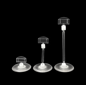 JU-12 Rotatable POP Sign Holder Clip | Advertising Clip | Price Tag Clips | with Round Base