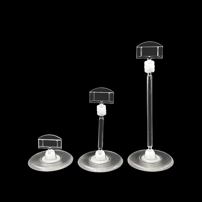 JU-12 Rotatable POP Sign Holder Clip | Advertising Clip | Price Tag Clips | with Round Base