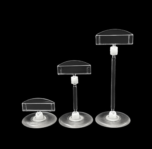 JU-13 Rotatable POP Sign Holder Clip | Advertising Clip | Price Tag Clips | with Round Base