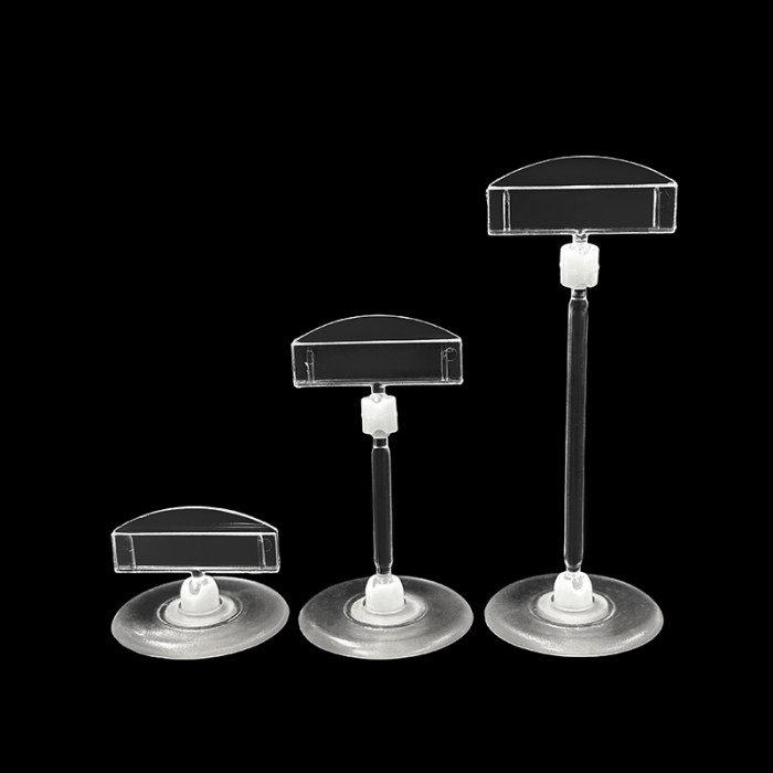 JU-13 Rotatable POP Sign Holder Clip | Advertising Clip | Price Tag Clips | with Round Base