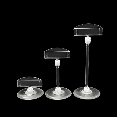JU-13 Rotatable POP Sign Holder Clip | Advertising Clip | Price Tag Clips | with Round Base