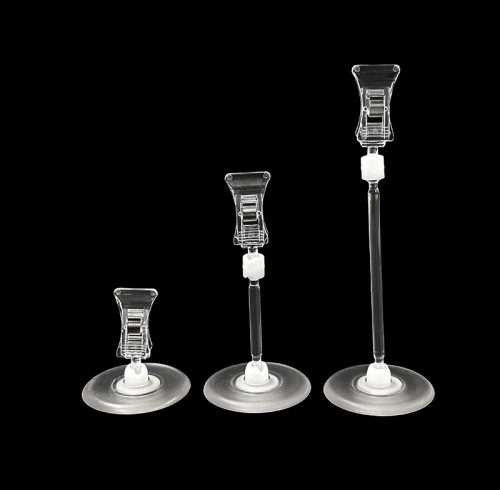 JU-14 Rotatable POP Sign Holder Clip | Advertising Clip | Price Tag Clips | with Round Base