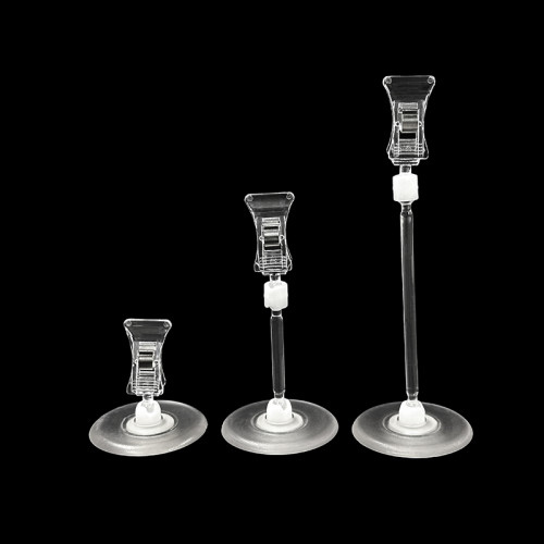 JU-14 Rotatable POP Sign Holder Clip | Advertising Clip | Price Tag Clips | with Round Base