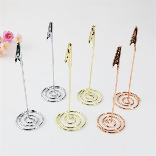 JP-25 Metal Label Holder | Price Tag Holder | Bakery Display Clip | Table Number Holder