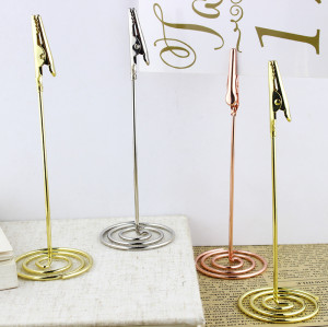 JP-25 Metal Label Holder | Price Tag Holder | Bakery Display Clip | Table Number Holder