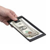 JV-4 Black Plastic Cash Clip Tray | POS Cash Tray | Bill Tray | Checkout Tray for Cash Organization