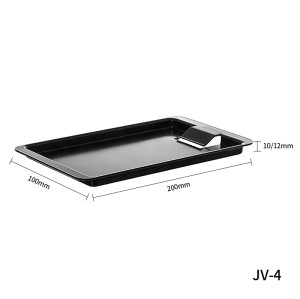 JV-4 Black Plastic Cash Clip Tray | POS Cash Tray | Bill Tray | Checkout Tray for Cash Organization