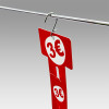 JL-80 Pvc Merchandising Strips | Hanging Display Strips | 12 Holes for Store Merchandising