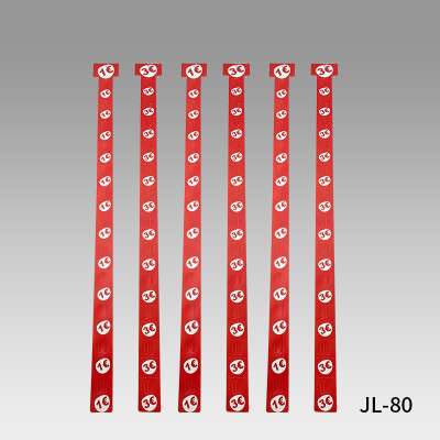 شرائط عرض من مادة PVC طراز JL-80 | شرائط عرض معلقة | 12 فتحة لعرض المنتجات في المتاجر