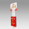 JL-81A Hanging PVC Clip Display Strips | Merchandise Strips | with Label Header for Candy Chips Display