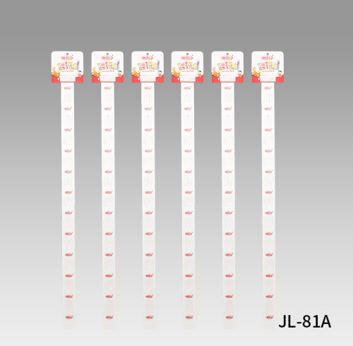 JL-81 Hanging PVC Clip Display Strips | Merchandise Strips | with Label Header for Candy Chips Display