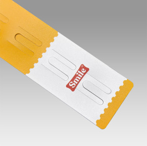 JL-81B Custom Printing Clip Hang Strips | Merchandise Strips | with Label Header for Snack Display