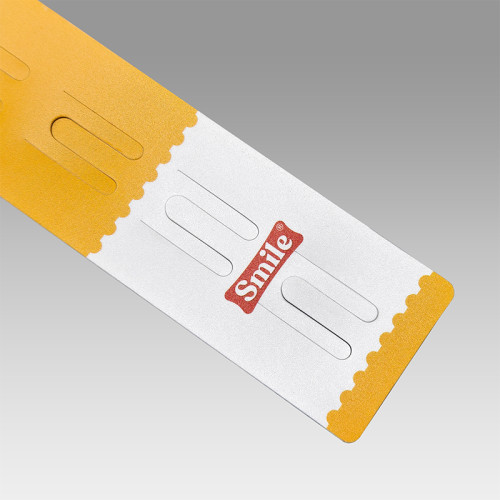 JL-81B Custom Printing Clip Hang Strips | Merchandise Strips | with Label Header for Snack Display