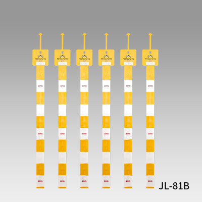 شرائط تعليق قابلة للطباعة حسب الطلب JL-81B | شرائط عرض المنتجات | مع رأس ملصق لعرض الوجبات الخفيفة