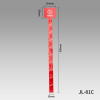 JL-81C Custom Printing Clip Hang Strips | Merchandise Strips | with Label Header for Snack Display