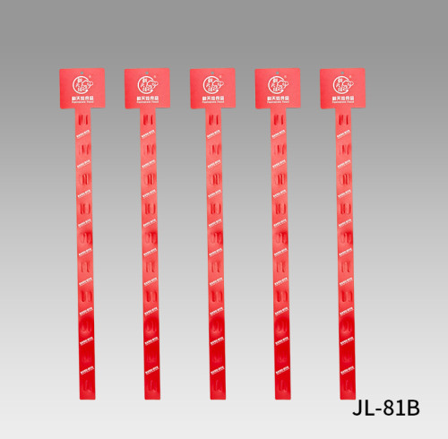 JL-81C Custom Printing Clip Hang Strips | Merchandise Strips | with Label Header for Snack Display