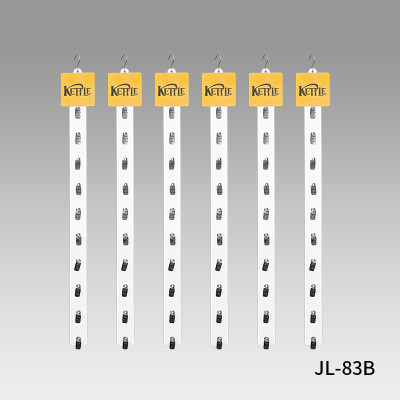 JL-83B Custom Printing Clip Hang Strips | Merchandise Strips | with Metal Clips for Snack Display