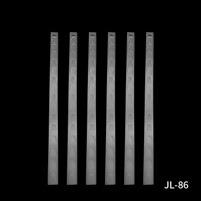 JL-86 Clear Pvc Custom Printed Clip Display Strips | Hanging Merchandise Strips | for Snack Display