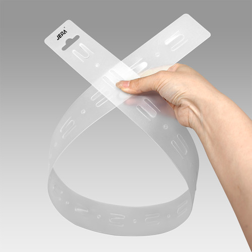 JL-87 Clear Pvc Custom Printed Clip Display Strips | Hanging Merchandise Strips | for Snack Display