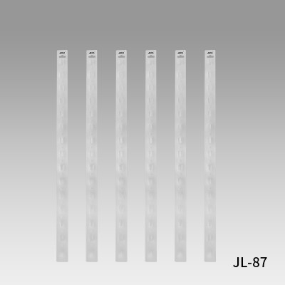JL-87 Clear Pvc Custom Printed Clip Display Strips | Hanging Merchandise Strips | for Snack Display