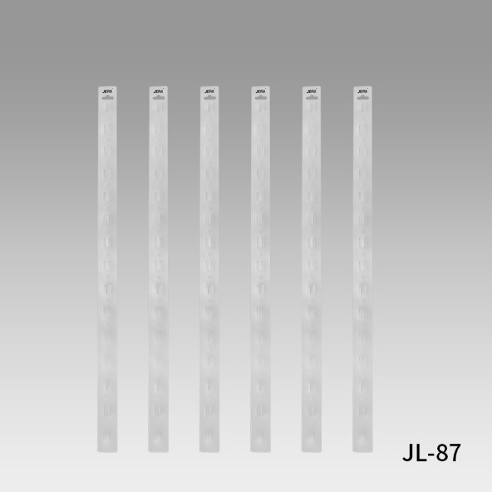 JL-87 Clear Pvc Custom Printed Clip Display Strips | Hanging Merchandise Strips | for Snack Display