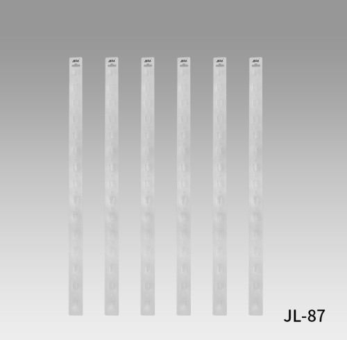 JL-87 Clear Pvc Custom Printed Clip Display Strips | Hanging Merchandise Strips | for Snack Display