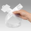 JL-88B Clear Clip Hang Strips | Merchandise Strips | with Label Header for Snack Display