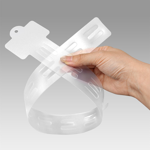 JL-88B Clear Clip Hang Strips | Merchandise Strips | with Label Header for Snack Display