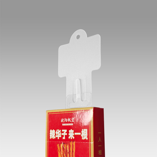 JL-88B Clear Clip Hang Strips | Merchandise Strips | with Label Header for Snack Display