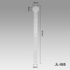 JL-88B Clear Clip Hang Strips | Merchandise Strips | with Label Header for Snack Display