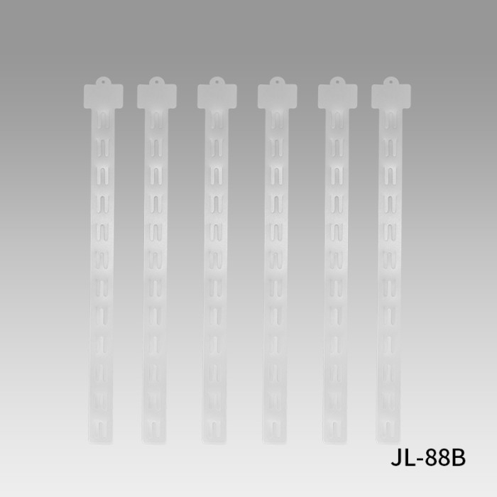 JL-88B Clear Clip Hang Strips | Merchandise Strips | with Label Header for Snack Display
