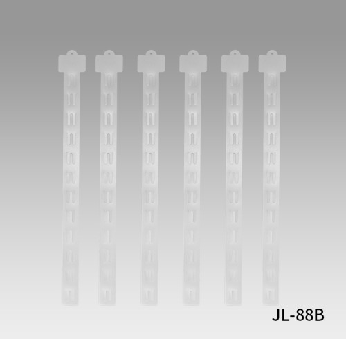 JL-88B Clear Clip Hang Strips | Merchandise Strips | with Label Header for Snack Display