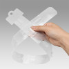 JL-88C Clear Cuttable Clip Display Strips | Merchandise Strips | with Label Header for Snack Display