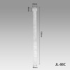 JL-88C Clear Cuttable Clip Display Strips | Merchandise Strips | with Label Header for Snack Display
