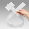 JL-88D Clear Clip Display Strips | Merchandise Strips | with Label Header for Snack Display