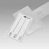 JL-88D Clear Clip Display Strips | Merchandise Strips | with Label Header for Snack Display