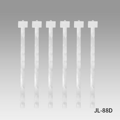 JL-88D Clear Clip Display Strips | Merchandise Strips | with Label Header for Snack Display