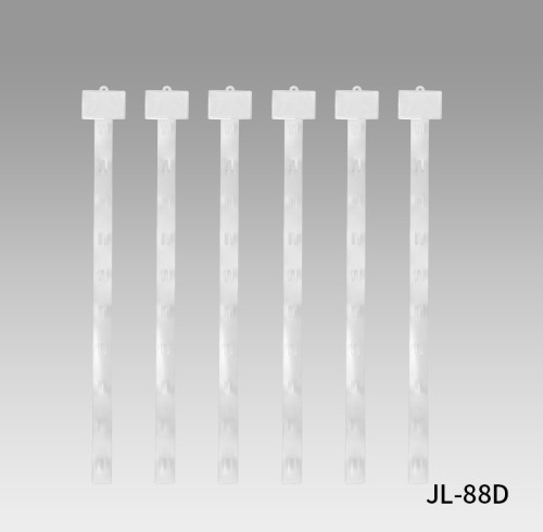 JL-88D Clear Clip Display Strips | Merchandise Strips | with Label Header for Snack Display