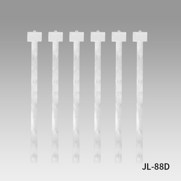 JL-88D Clear Clip Display Strips | Merchandise Strips | with Label Header for Snack Display