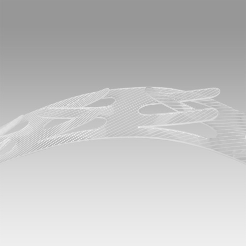 JL-89 Pvc Diagonal Grain Shelf Clip Display Strips | Hanging Merchandise Strips | for Snack Display