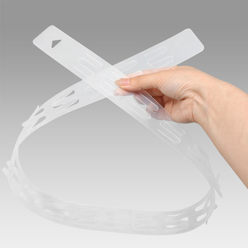 JL-89 Pvc Diagonal Grain Shelf Clip Display Strips | Hanging Merchandise Strips | for Snack Display